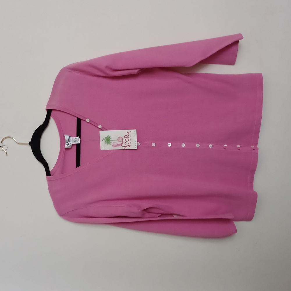 Pink Cardigan Sweater